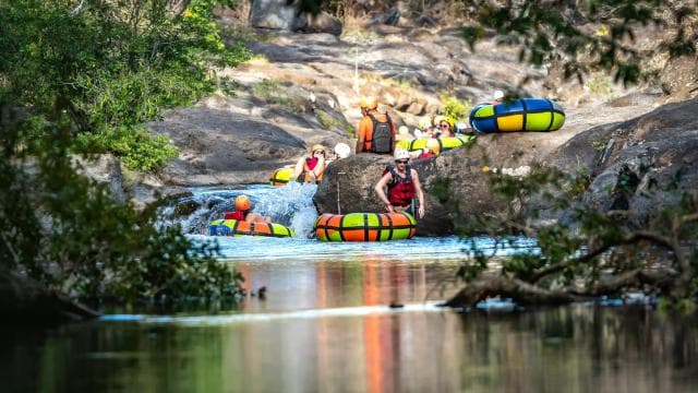 One Day: Ziplining, River Tubing, and Horseback Riding Trip