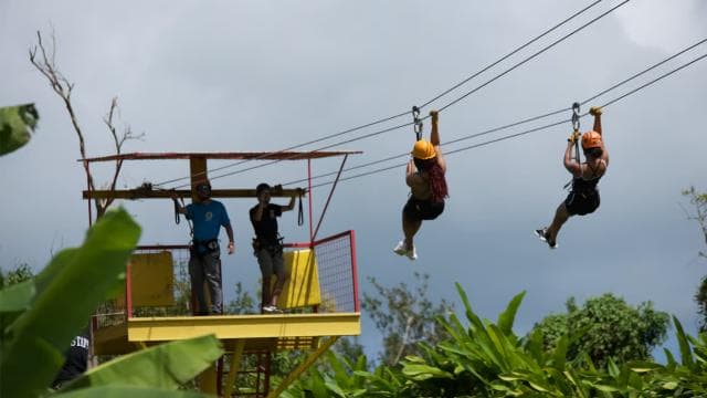 From San Juan: Zipline Canopy Adventure Tour