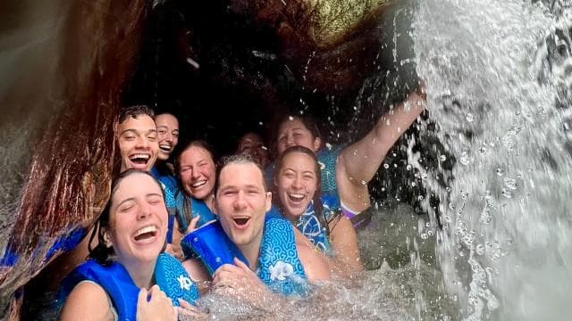San Juan: Transport to El Yunque Famous Waterslide Adventure