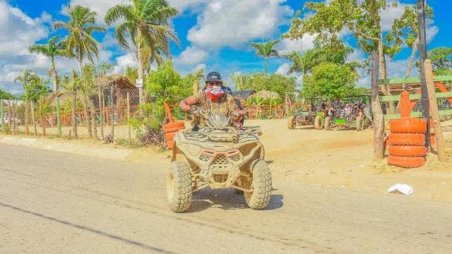 From punta: 4 wheels ATV 4x4 adventur+Macao beach and Cenote