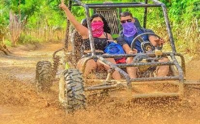 Punta Cana: Buggy Tour with Cenote & Macao Beach Visit