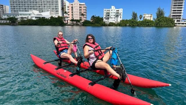 San Juan: Eco-Tour Chiliboats Waterbike, Condado Lagoon - Photo 4 (Gallery view)