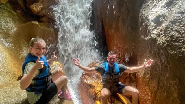 San Juan: Arenales Caves, Waterfall, Spring & River Swimming