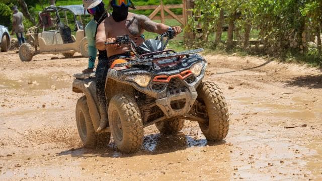 Punta Cana: ATV Tour with Underground Cave and Macao Beach