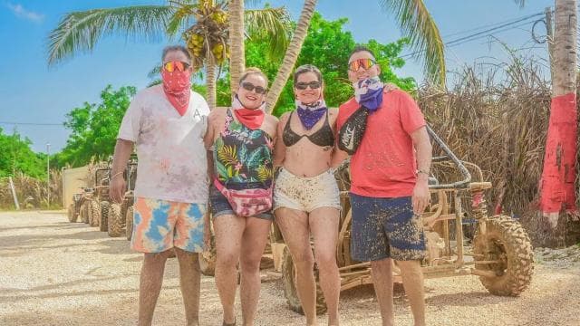 From Bávaro: Buggy Tour to Macao Beach and Cenote