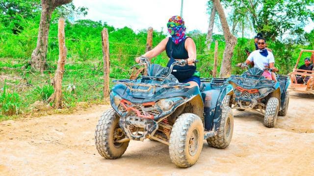 From punta: 4 wheels ATV 4x4 adventur+Macao beach and Cenote