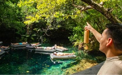 Punta Cana Cenote: Floating Sound Healing & Swim