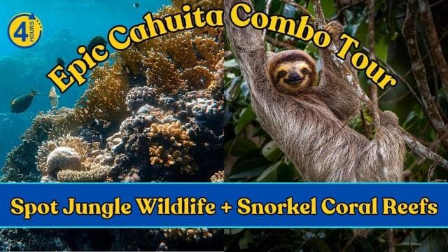 Epische Cahuita-Kombitour: Schnorchelriffe und Wanderung mit Wildtieren - Photo 4 (Gallery view)