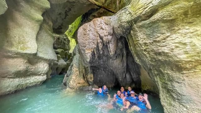 San Juan: Arenales Caves, Waterfall, Spring & River Swimming
