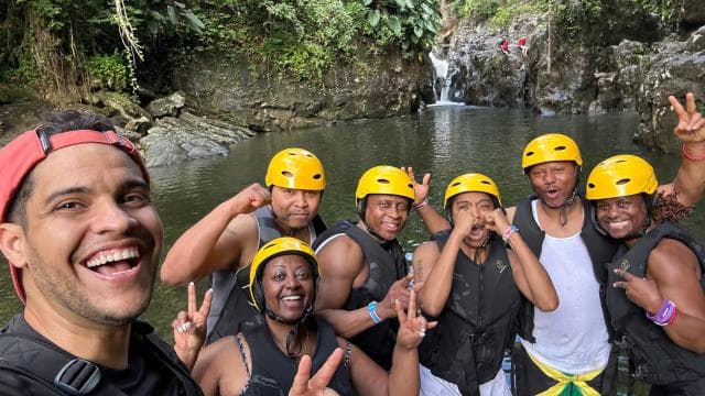 San Juan: El Yunque Tour Water Slide, Rope Swing & Pickup