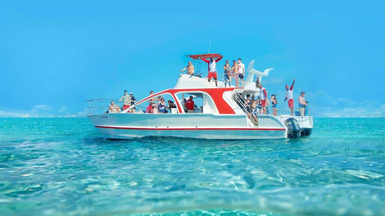 Party boat in Punta Cana with Open Bar and Reef Snorkeling