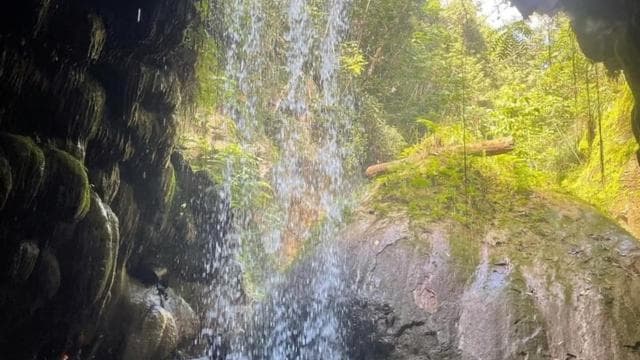 San Juan: Cave, Waterfall, & River Adventure in Charco Azul