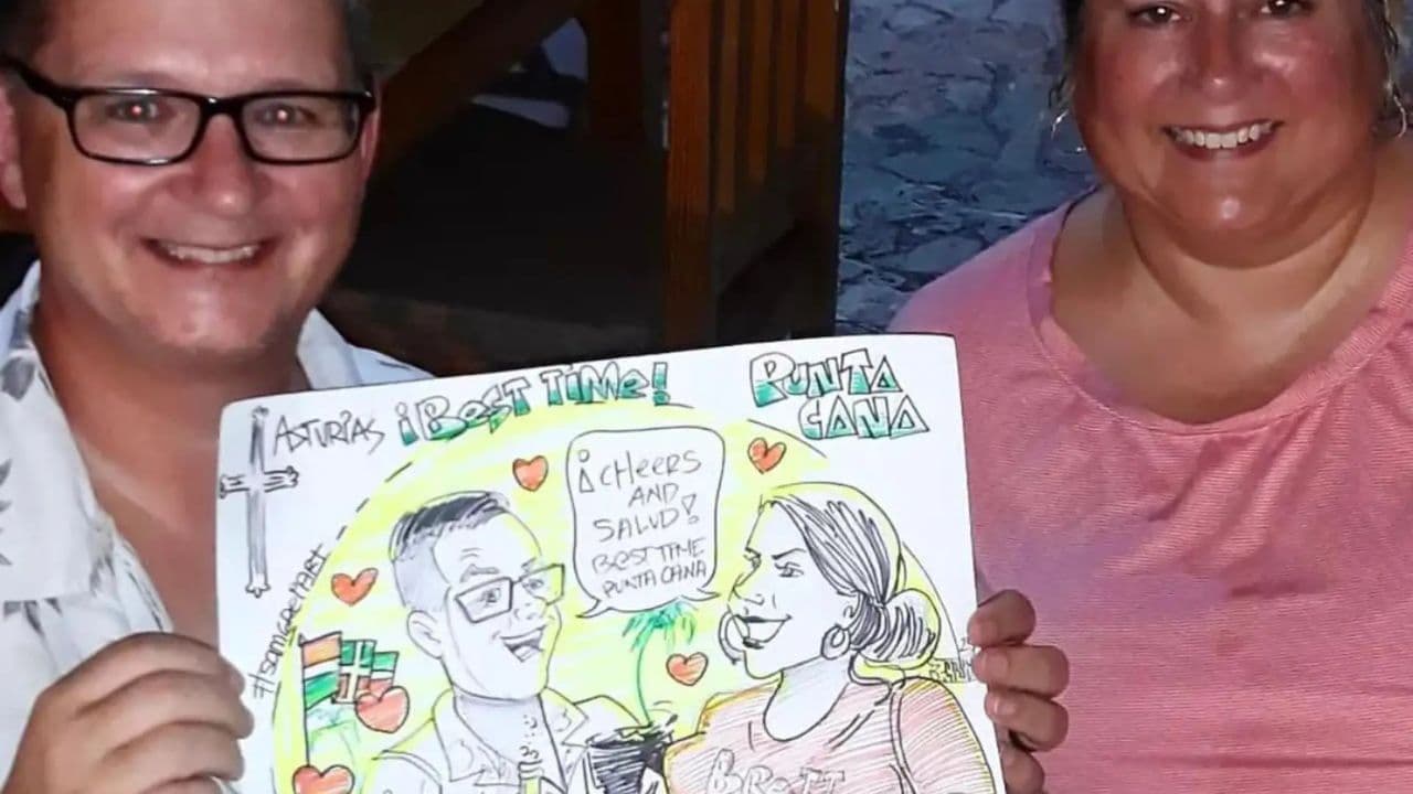Live Caricature Experience in Punta Cana