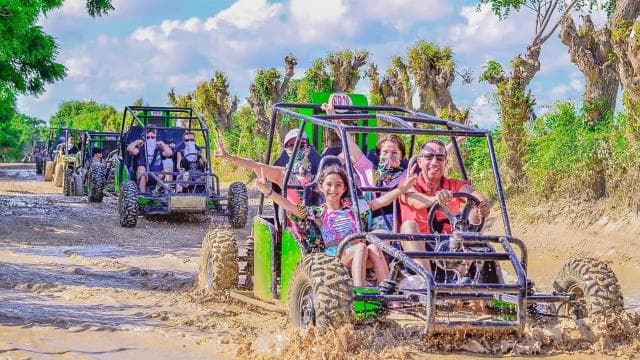 From Bávaro: Buggy Tour to Macao Beach and Cenote