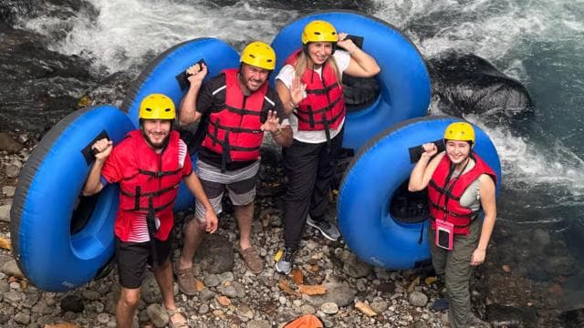 Tubing on Rio Celeste: Fun, Natural Pools & Fresh Fruit