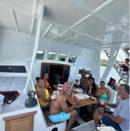 Private catamaran for groups with Lunch & Drinks