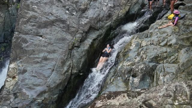 San Juan: Transport to El Yunque Famous Waterslide Adventure