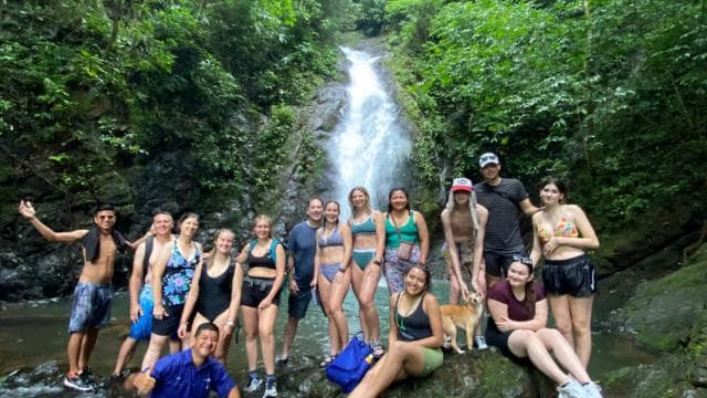 Jaco: 10 Hidden Waterfalls Hike with Local Food Experience