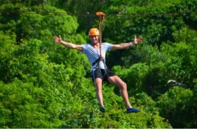 Private Punta Cana Buggy Ride, Zipline & Waterfall Pool Tour