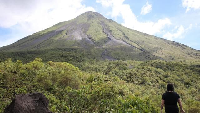 Afternoon Arenal Volcano and Natural Hot Springs River