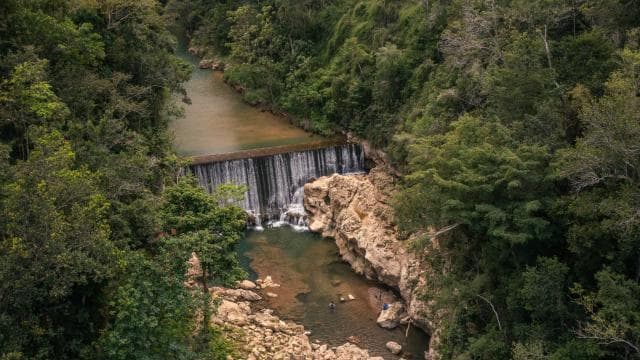 From San Juan: Full-Day Cave and Waterfall Adventure Tour