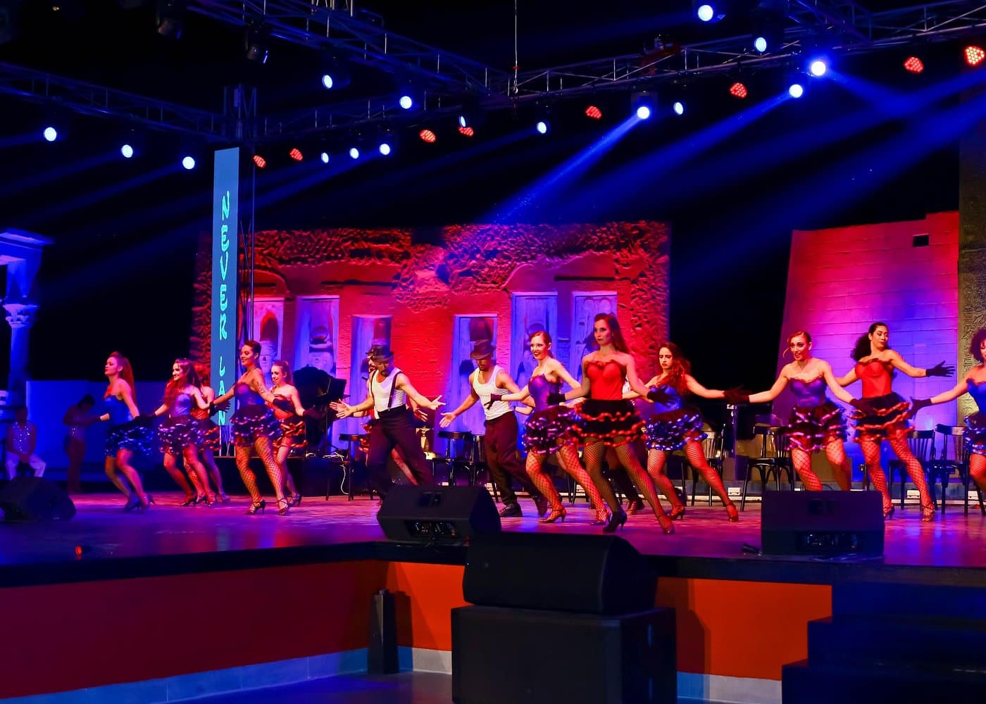 Neverland musical and cabaret show in Alf Leila Wa Leila hotel