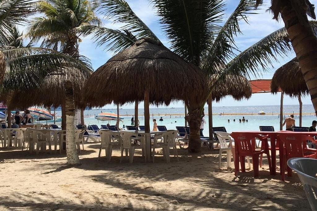 BEACH DAY IN LOS ARRECIFES RESTAURANT-open bar and lunch.