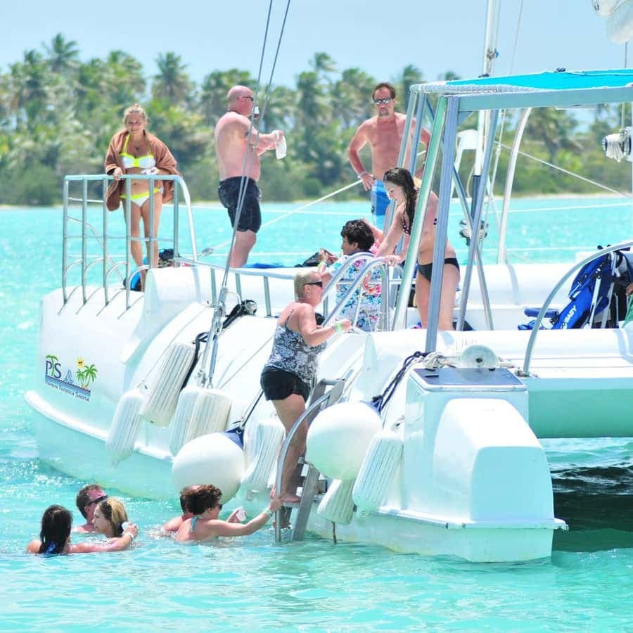 From Santo Domingo: Saona Island Catamaran Cruise with Lunch