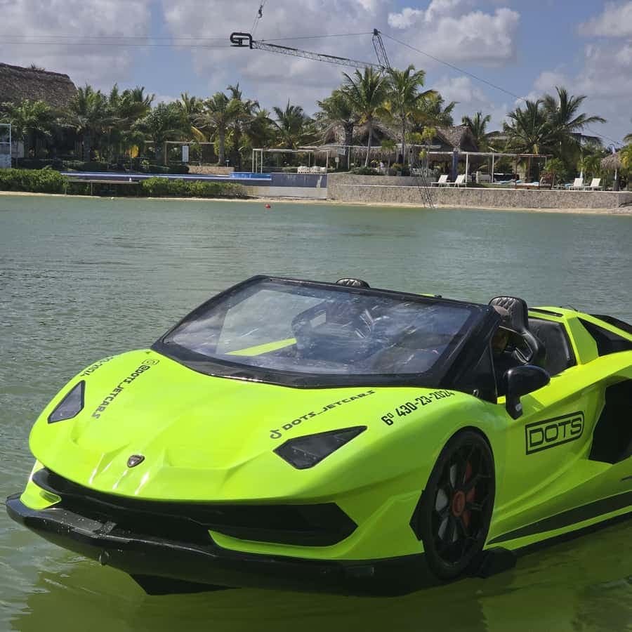 Punta Cana: Ride in Style on a Lamborghini Jet Car Boat