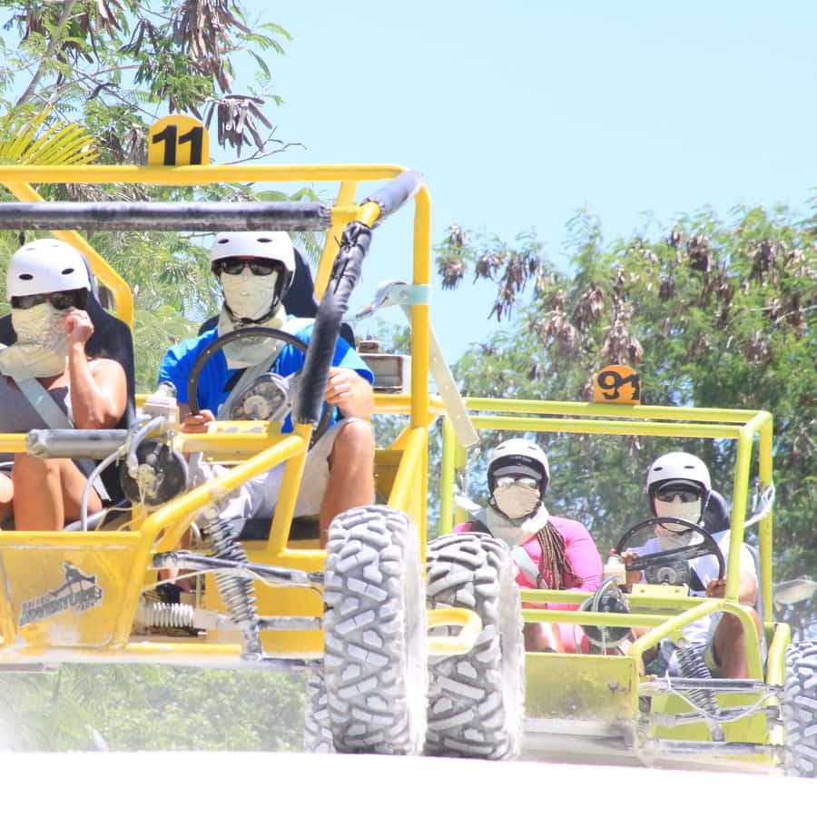 Buggy Ride, Zipline Splash & Waterfall Pool Combo with Lunch
