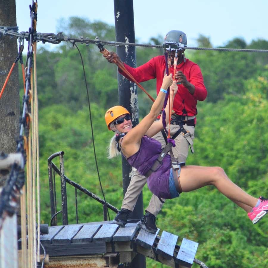 Buggy Ride, Zipline Splash & Waterfall Pool Combo with Lunch