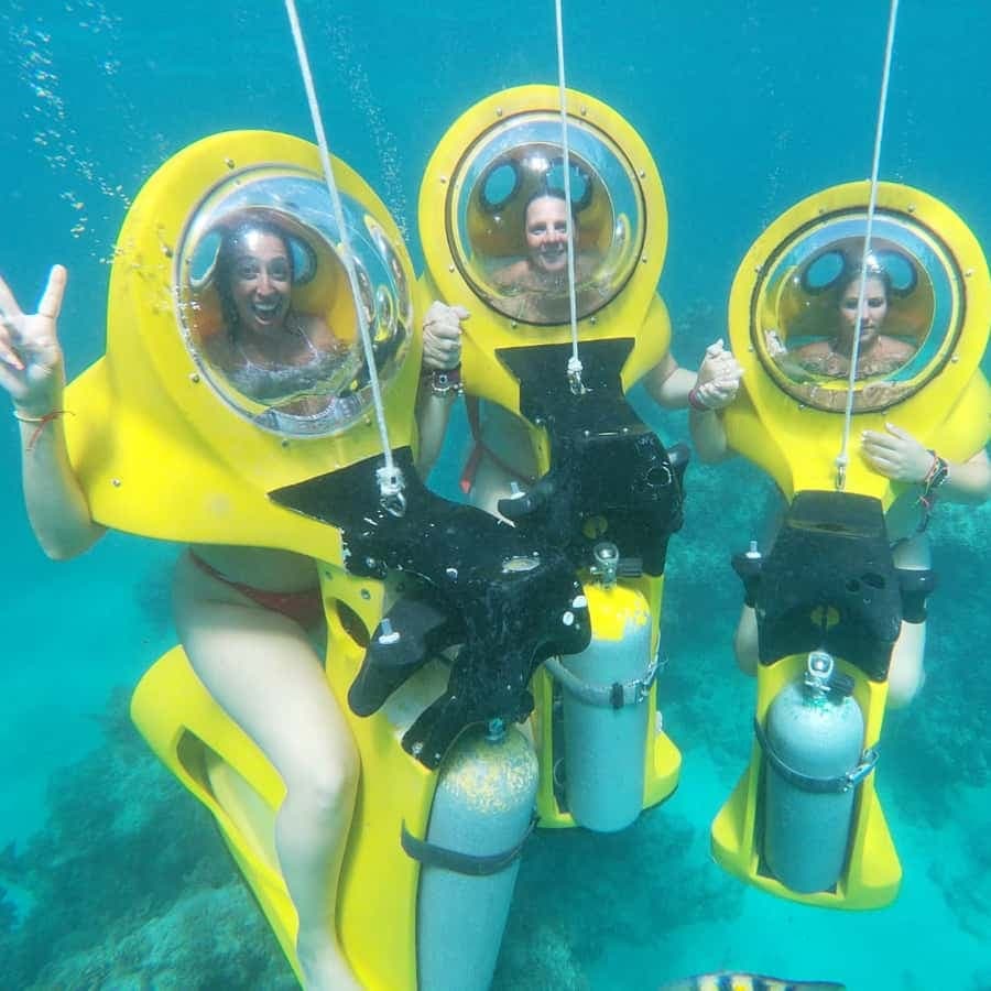 From Punta Cana: ScubaDoo, Snorkel & Glass Bottom Boat Tour