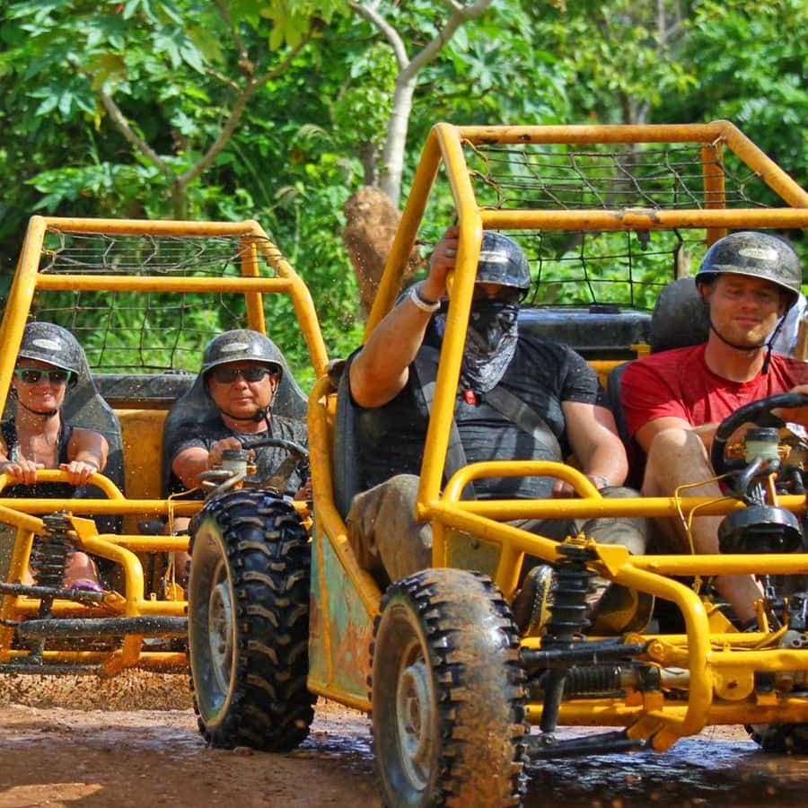 Punta Cana: Buggy Ride, Cenote, Waterfalls & Zipline Tour