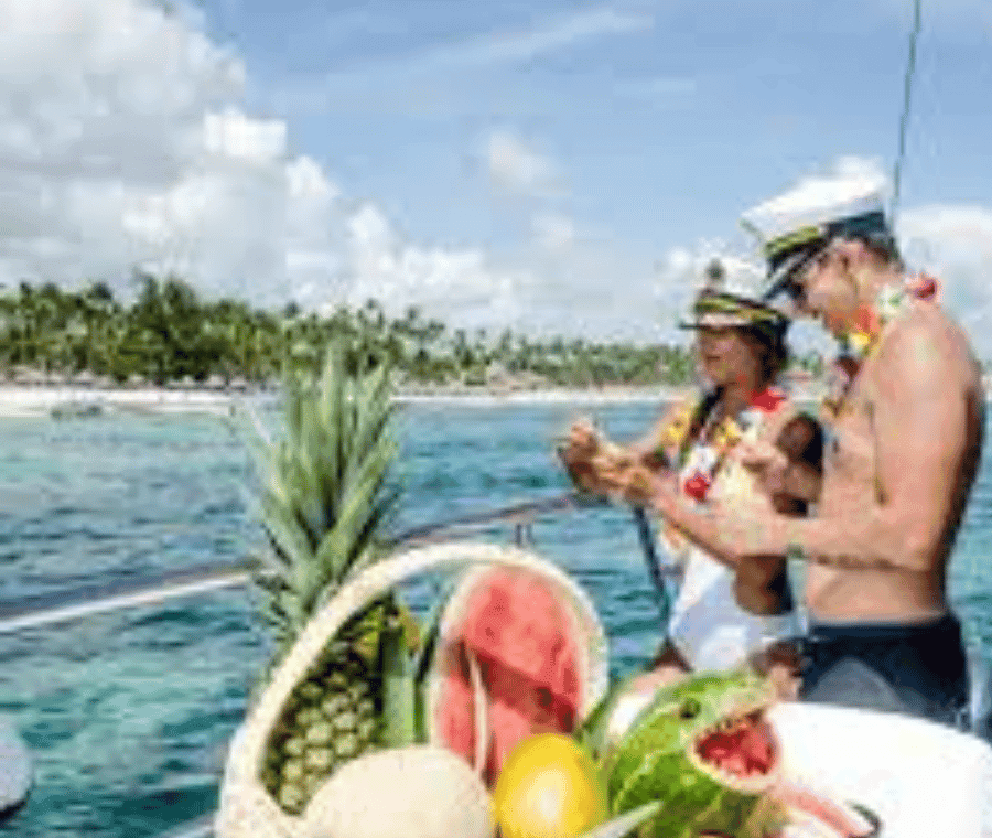Punta Cana: Party Boat + Snorkeling Music Drink Fruit