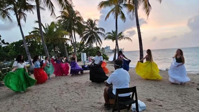 San Juan: Puerto Rican Folklore Bomba Class with Live Music