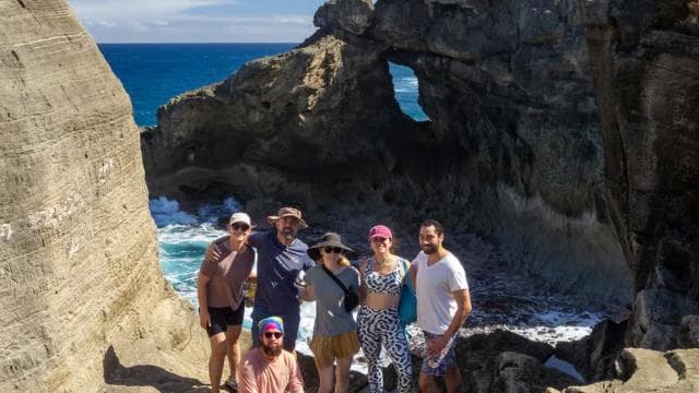 From San Juan: Cave of the Taino Indian Trek and Beach Tour
