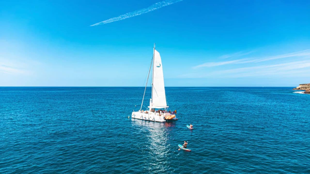 Private Catamaran Crusie, snorkeling, lunch & water slide