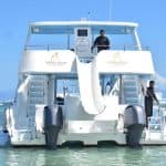 Party boat catamaran trinity| snorkeling| private beach