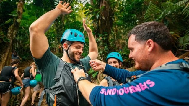 San Juan: Rainforest and Waterslide Adventure With Transport