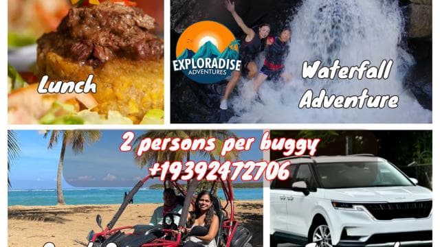 San Juan: El Yunque Waterfalls & Scenic Beach Buggy