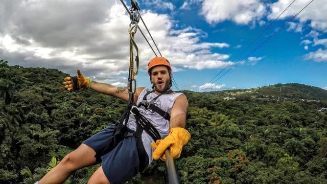 From San Juan: El Yunque Forest Hike & Ziplining Combo Tour