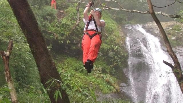 Golden Pack/2 days/1 night+18cables Zipline on 11waterfalls