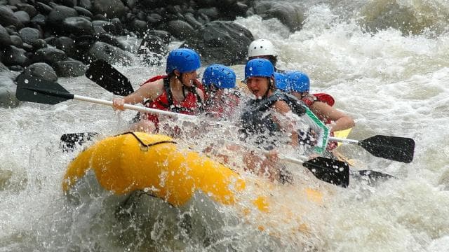 From La Fortuna: Zip-Line and Rafting Adventure