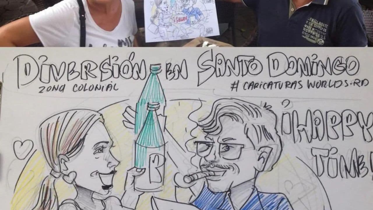 Live Caricature Experience in Punta Cana
