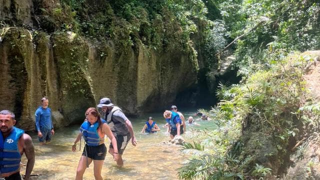 Caves, Canyon & Waterfall Adventure in Charco Azul