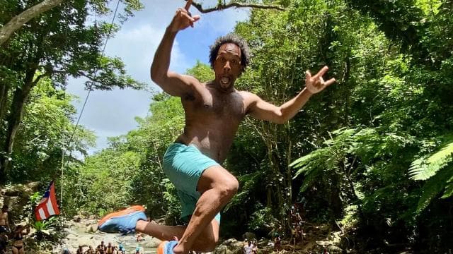 El Yunque Rainforest Famous Waterslide, Waterfalls
