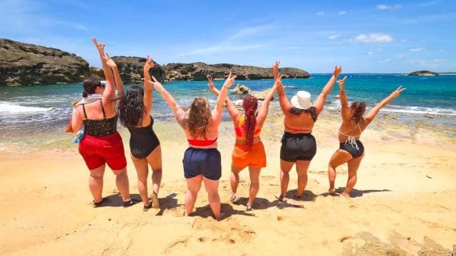 Charco Azul, Caves, Waterfalls, Beach, Free Adult Drinks