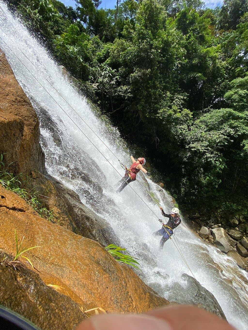 La Cuba WATERFALL RAPPELLING and La Planta GIANT NATURAL POOL from MEDELLIN