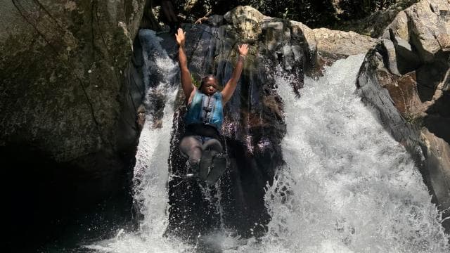 San Juan: Transport to El Yunque Famous Waterslide Adventure