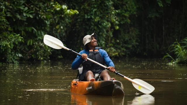 Tortuguero: Kayak adventure through the rainforest canals.